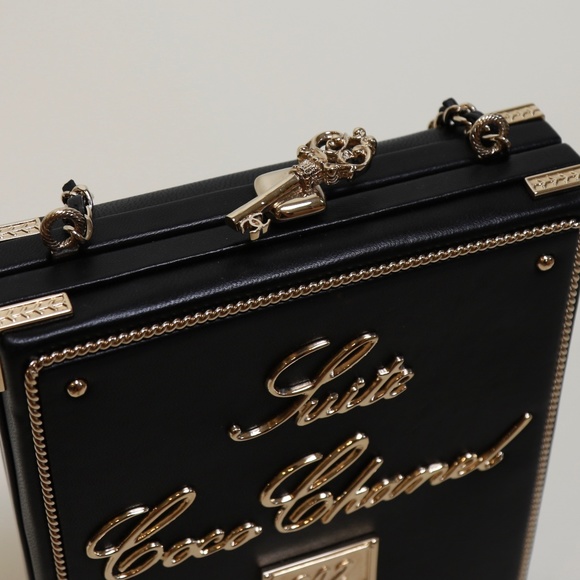 ‼️SALE‼️ Chanel Ritz Minaudiere Ritz Paris Clutch Lambskin Leather Champagne Bag - Picture 10 of 11